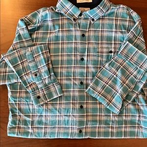 L.L. Bean long sleeve flannel.